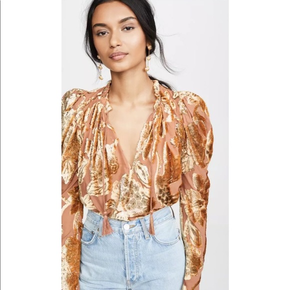 Ulla Johnson rose gold Camilla blouse - Picture 12 of 12